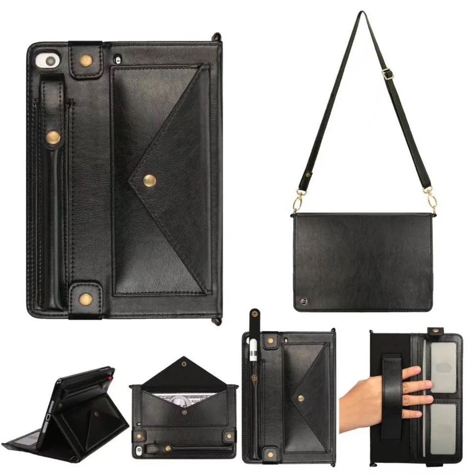 

Tablet Leather Case For iPad Pro 9.7 Shoulder Bag Envelope Wallet Case Cover For iPad Pro Case 9.7 Multifunction Pouch Bag EEMIA