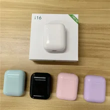 Оригинальные i16 tws мини наушники портативный Bluetooth 5,0 наушники с микрофоном Авто мощность бинауральные звонки VS i11 i12 для samsung Iphone