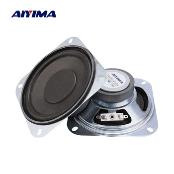

AIYIMA 2Pcs 4 Inch Audio Portable Subwoofer Speakers 6Ohm 10W DIY Home Theater Sound System Wireless Altavoz Bluetooth Speaker