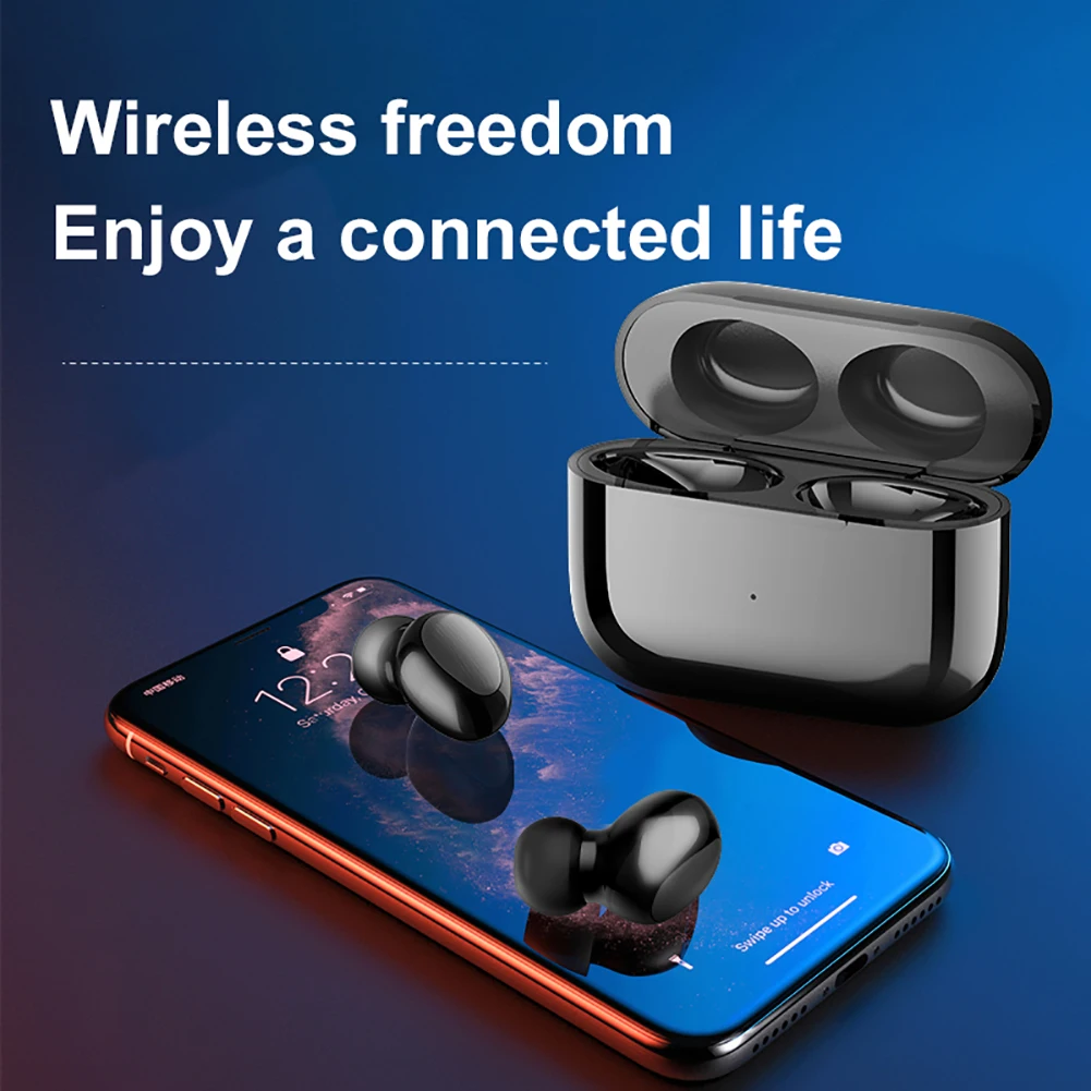 TWS Bluetooth Earphones Wireless Earbuds with Wireless Charging Case 3D Stereo Sound With Charging Box