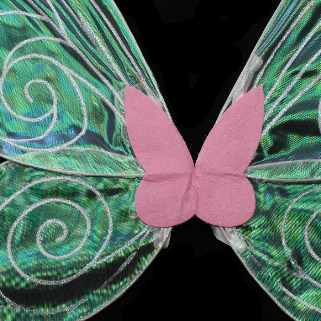Adult / Kids Shiny Color Changing Butterfly Angel Fairy Wing Party Fancy Dress