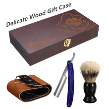 Набор для ухода за бородой 3 шт. щетка для бритья расческа набор для бороды ножницы для усов прямая бритва формирующая щетка для лица Инструменты