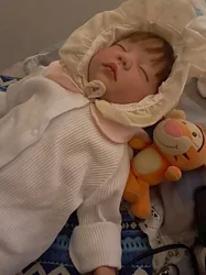 Poupée en Silicone pour nouveau né, 55cm, Simulation de bébé mignon, appétent, sommeil, Levi, nouveau né 