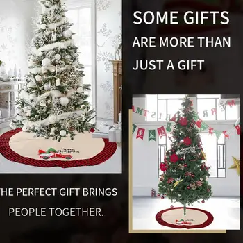 

Forest Old Man Car Tree Skirt/DIY House/Christmas Home Decoration/Bottom Dress Up For Christmas Tree