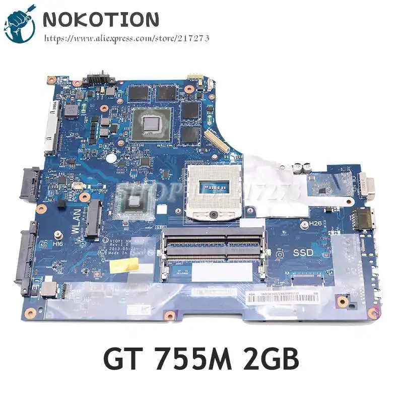 NOKOTION материнская плата для ноутбука Lenovo ideapad Y510P 15 6 ''основная VIQY1 NM-A032 REV 1 0 GT755M