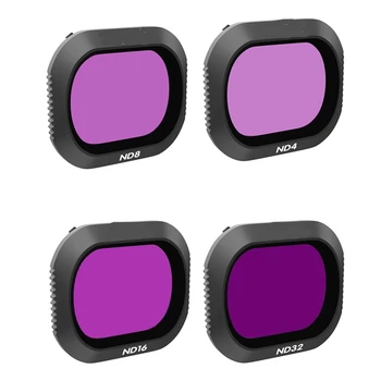 

4 Pieces for Mavic 2 Pro Drone Filter Protective Camera Filters for DJI Mavic 2 Pro ND4/8/16/32 Drone Filter Set