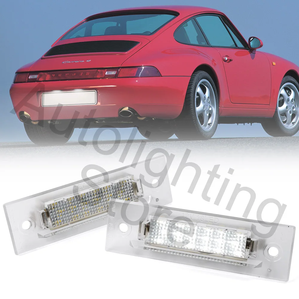 Luce Targa Led 2Pc Per Porsche 911 Carrera 964 968 986 993 996 Boxster Sostituire Oem # 9646316200101C 96463162001