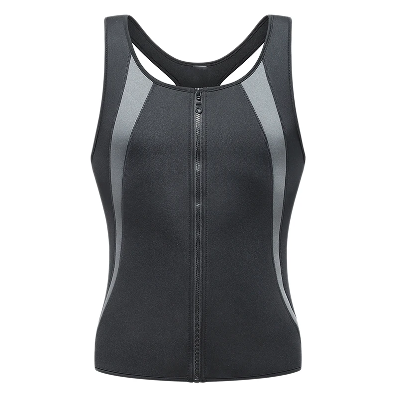 

Men Sauna Trainer Workout Vest Gym Bodybuilding Abdomen Waist Shaper Weight Loss Men Fitness Tank Top