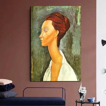 

Modigliani Lunia Czechowska Wall Art Canvas Painting Posters Prints Modern Painting Wall Picture For Living Room Home Decoration