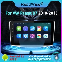 

Roadwise Android 12 For VW Passat B6 B7 CC 2010-2015 Car Radio Multimedia GPS Track Carplay 2din Android auto 4G Wifi No DVD BT