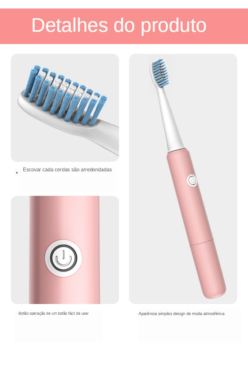 Sonic Electric Toothbrush Men And Women Adult Household Non-Rechargeable Soft Bristle Fully Automatic Waterproof Couples Sonic