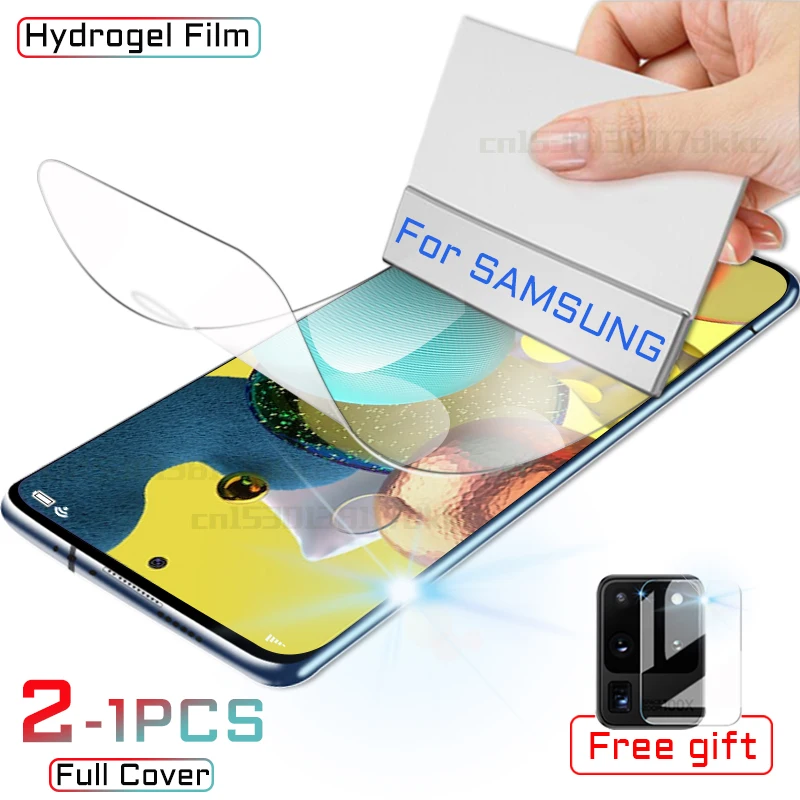 Hidrogel Film Para Protetor de Tela Samsung Galaxy A51 A50 A10 M31 A71 A20 A40 A30 A20E M21 A70 UM 51 50 10 20 E M 31 21 Não Vidro