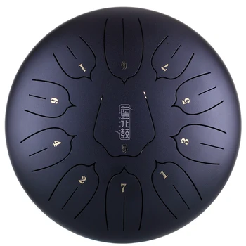 

10 inch Steel Tongue Drum Mini Hand Pan Drums with Drumsticks Percussion Musical Instruments Purify Your Mind and Soul