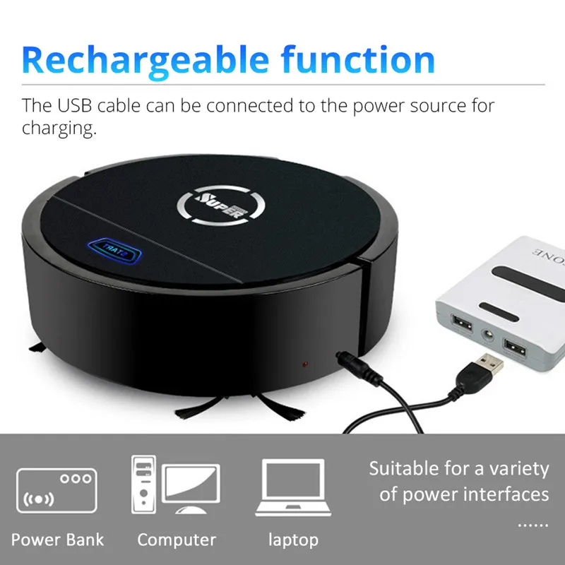 US $28.79 Smart Robot Vacuum Cleaner Sweep Wet Mop Simultaneously For Hard Floors Carpet Run Dust Sterilize Smart Planned Vacuum Cleaner