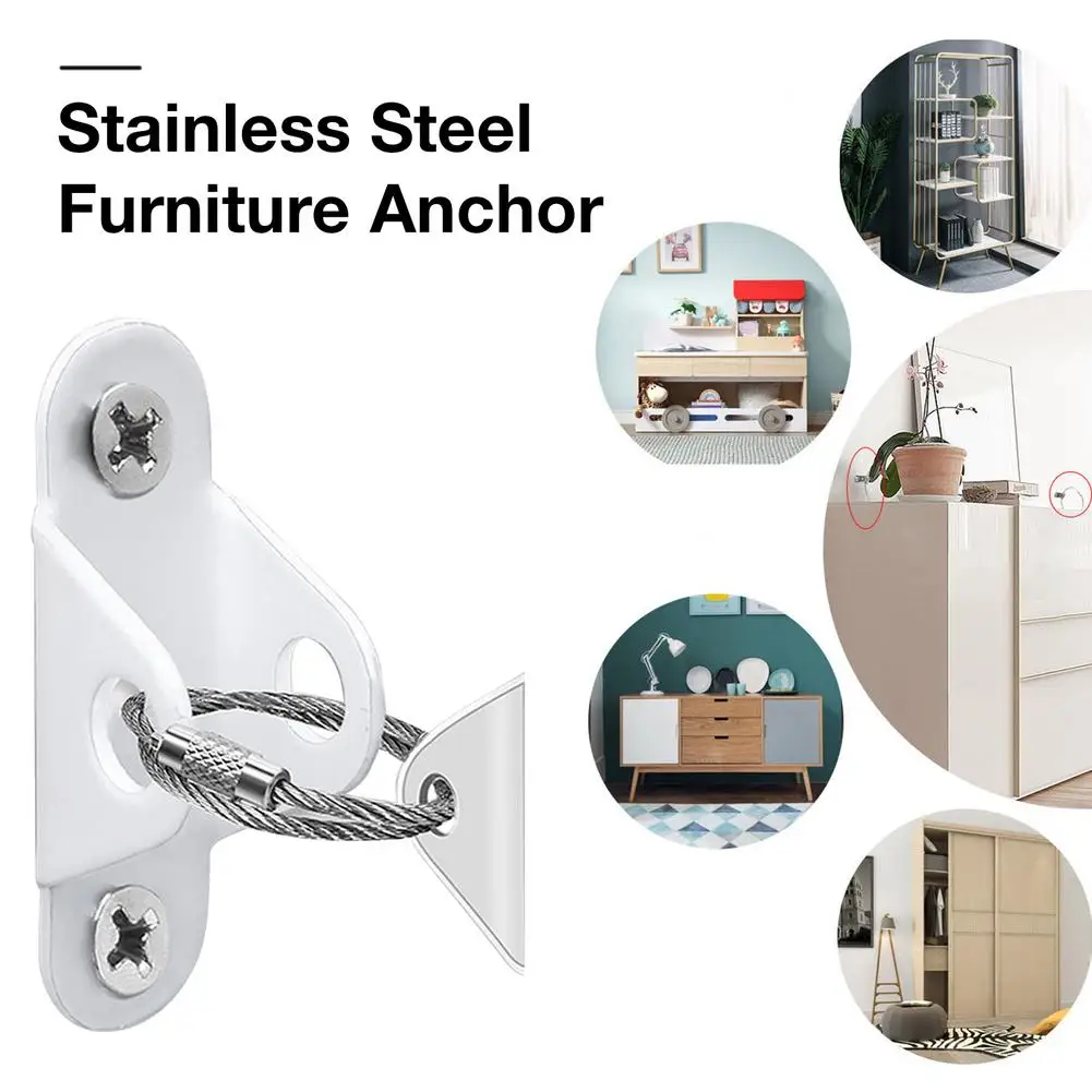 Furniture Anchor Furniture Straps Anti Tip Anchor Metal Wall Anchors Anti Tip Kit Keep Baby Pet Safety