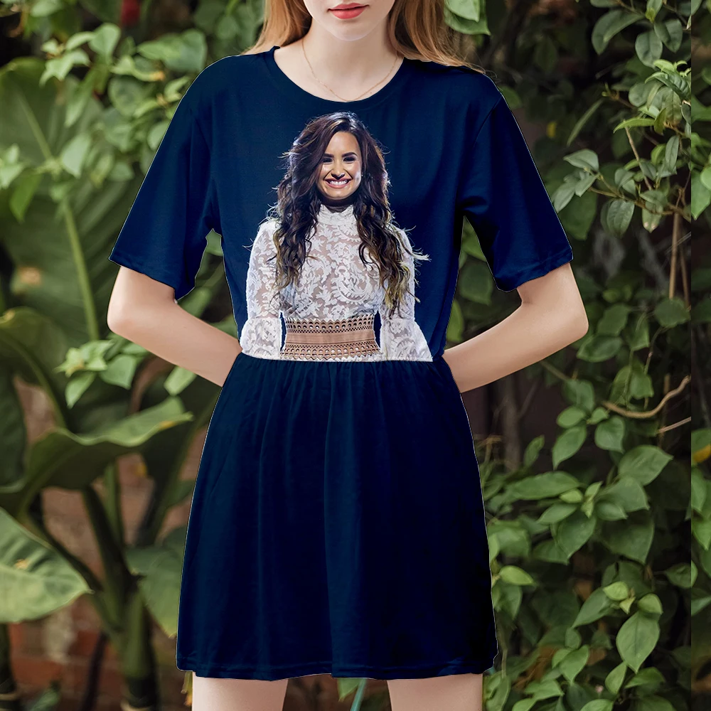 Demi Lovato платье сексуальный костюм Горячая 2 с коротким рукавом Demi Lovato платье высокого качества Повседневная для женщин уличная одежда большого размера