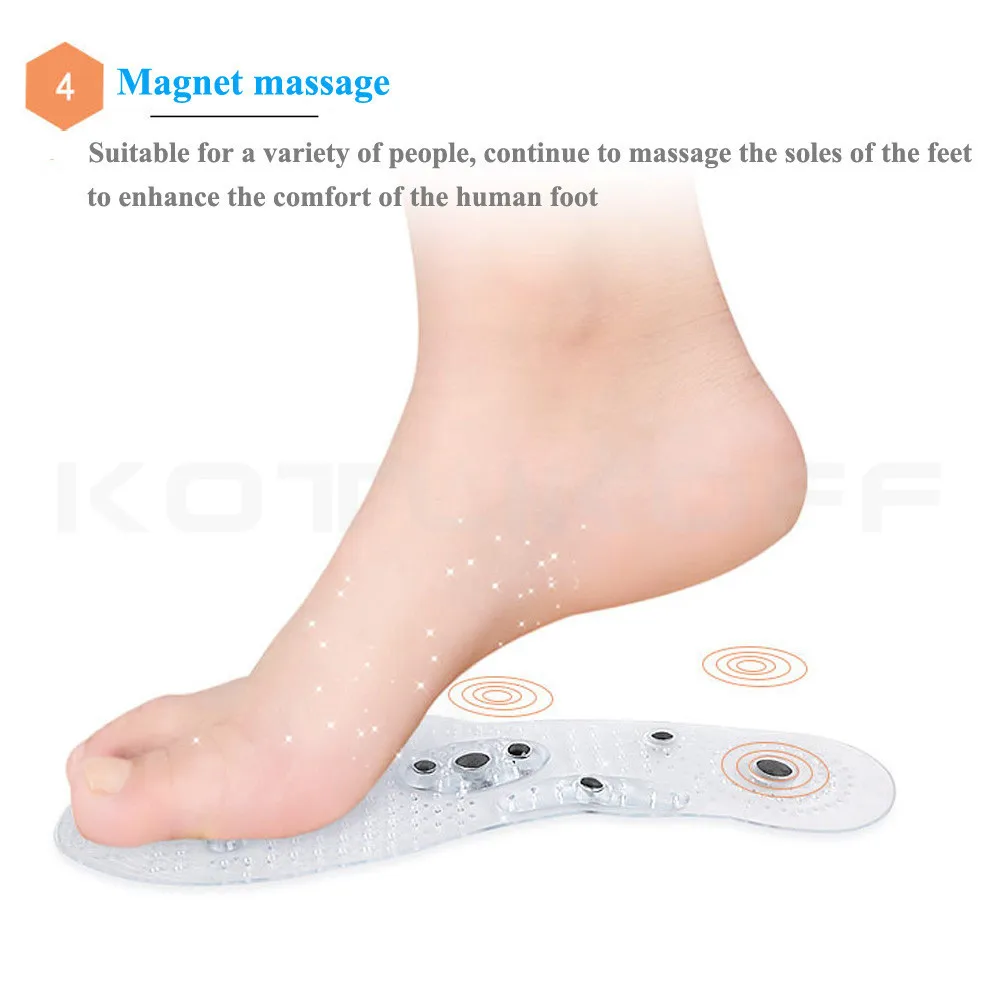 EID Магнитная терапия массажные стельки для мужчин и женщин потеря веса способствует кровообращение ног магнит забота о здоровье обувные колодки