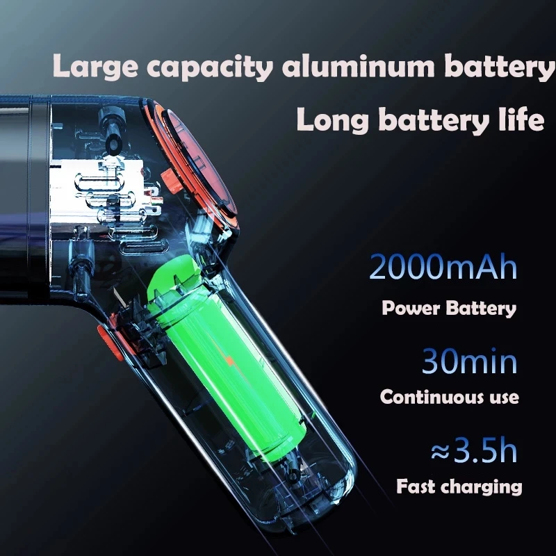 Cordless Portable Car Vacuum Cleaner Handheld Auto Vacuum 8000PA 120W High Suction For Cleaning Wet Dry Mini Wireless Cleaner