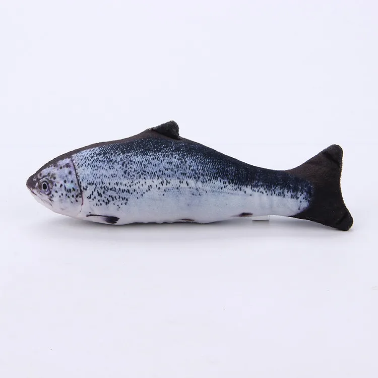 18CM Cat Toy Fish Plush Cat Scratcher Toy Interactive Fish Catnip Toys Stuffed Pillow Simulation Fish Playing Toy For Cat Kitten 