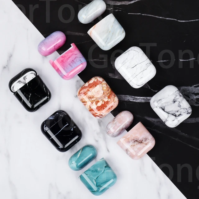 Marble Earphones Box Case | Marble Case Airpods Shockproof - Case Apple 1 - Aliexpress