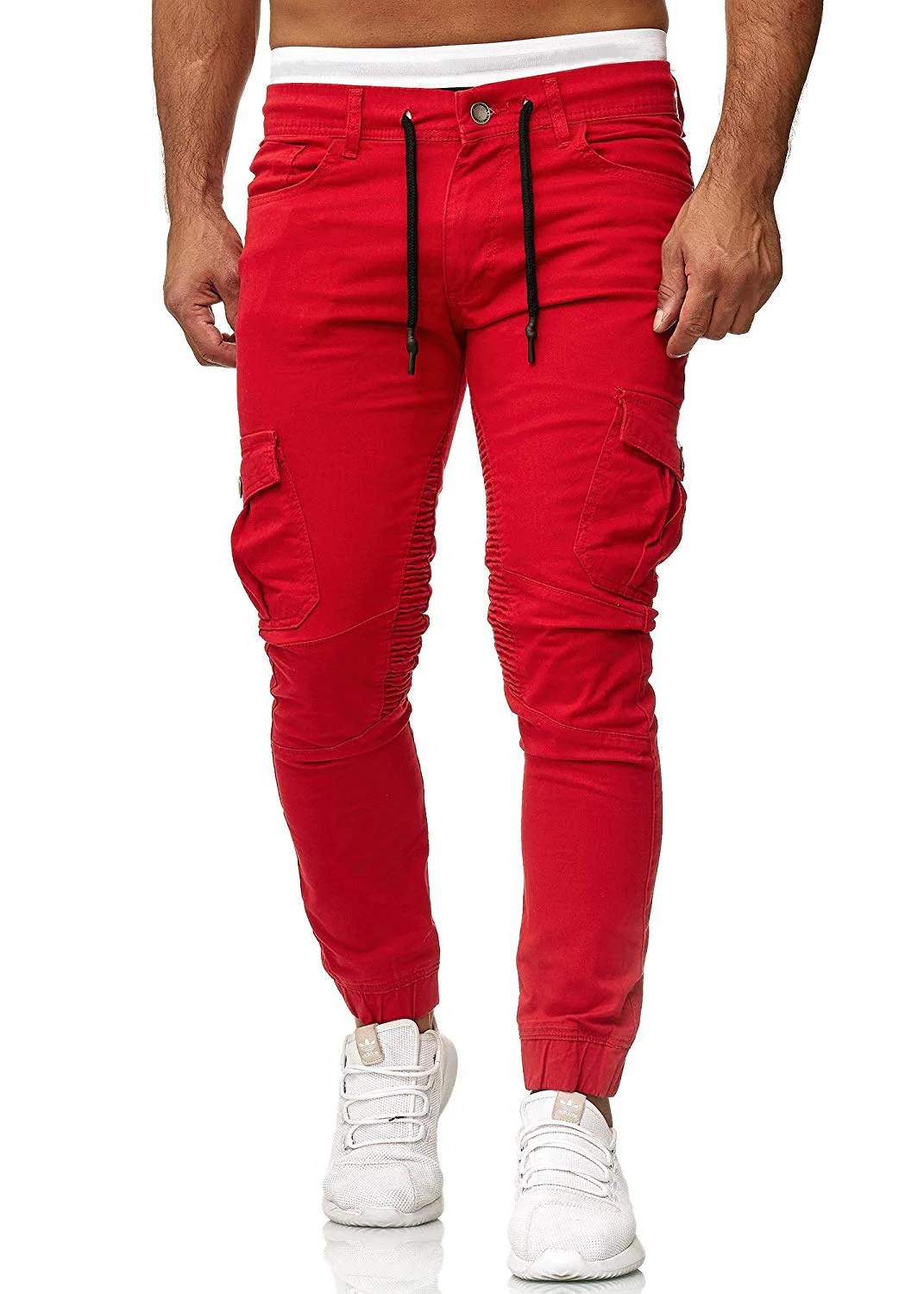 Jeans justo masculino, jeans da moda super