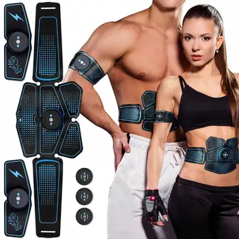 

Total Abs Stimulator Gym Sports Home Fitness Equipment Training EMS Muscles Electrostimulation Abdominal Muscle Trainer