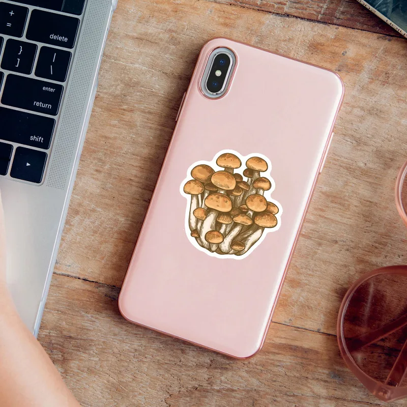 10/30/50Pcs Wild Mushrooms Stickers For Suitcase Skateboard Laptop Luggage Phone Car Styling DIY Decal Pegatinas decorative stickers car sticker decal