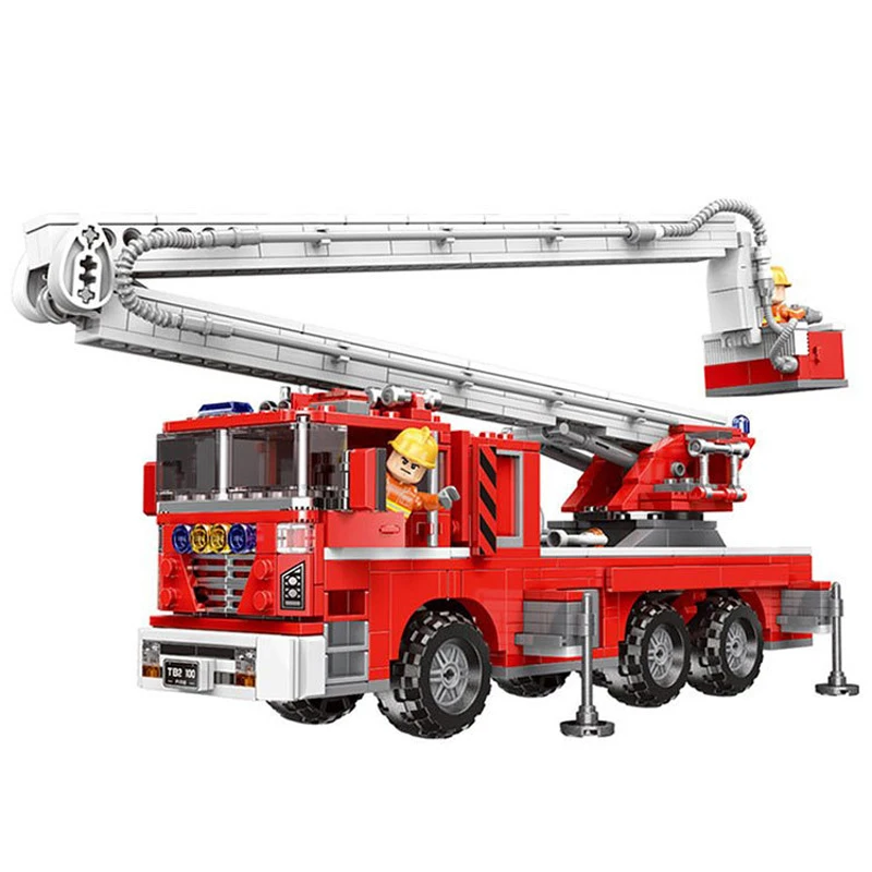 

Technic Xingbao LegoEDS City Fire Truck series The Rescue Vehicle Sets Model Building Kit Block Bricks Firefighter Toys For Kids