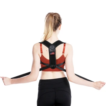 

Men Women Adjustable Brace Support Belt Anti-Humpback Back Posture Corrector Breathable Clavicle Spine Back Shoulder Lumbar Post