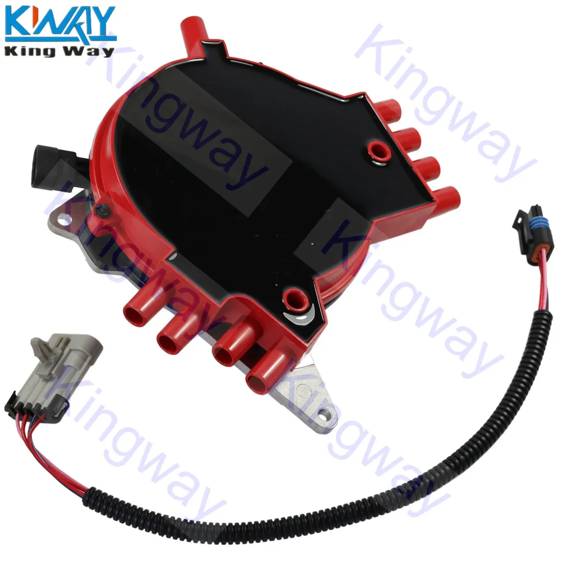 FREE SHIPPING-King Way- Red Ignition Distributor With Wire Harness Camaro For Chevrolet Pontiac | Автомобили и мотоциклы