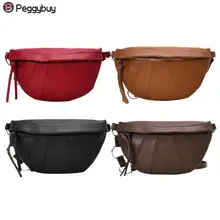 Женская Ретро сумка через плечо из искусственной кожи Модная однотонная сумка на плечо