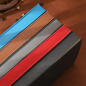 

Classic notebook Thicken 360 pages diary A5&A6 size Elegant colored side Journal standard lined pages 80 GSM Leather planner
