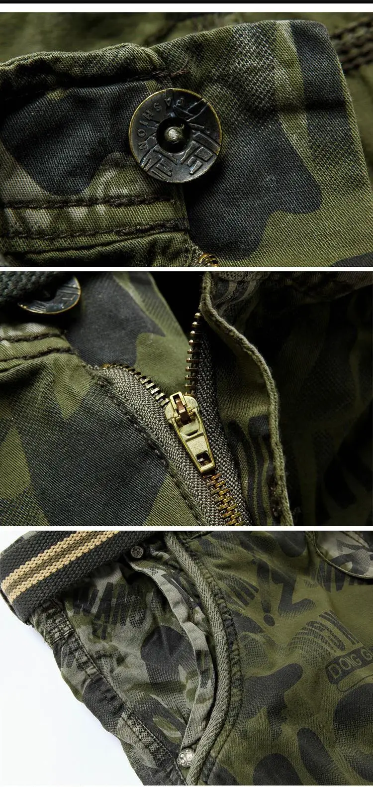Summer New Large Size 29-40 Loose Mens Military Cargo Shorts Army Camouflage Shorts