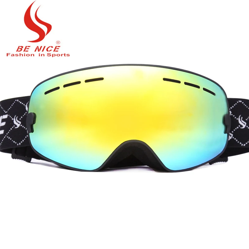 BENICE лыжные принадлежности для детей лыжные очки двухслойные анти-fogging Ветер Открытый снежные очки солнцезащитные очки A