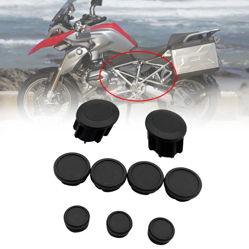 Modeer Swingarm Frame Hole Caps Cover Plug Set For BMW R1250GS R1250GS