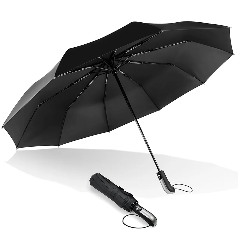 

Hot Fully Automatic All-Weather Umbrella Three-fold Umbrella Open since the Resumption of Umbrella Ultra-strength Wind-Resistant