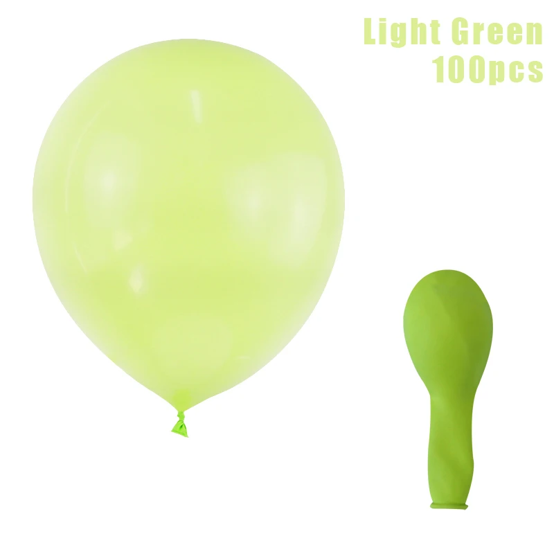 100pcs balloons F MEIDDING 100 шт 12 дюймов Макарон латексные шарики для свадебного украшения шарики для День Рождения вечерние принадлежности для детского душа красочные шары - Цвет: 100pcs balloons F