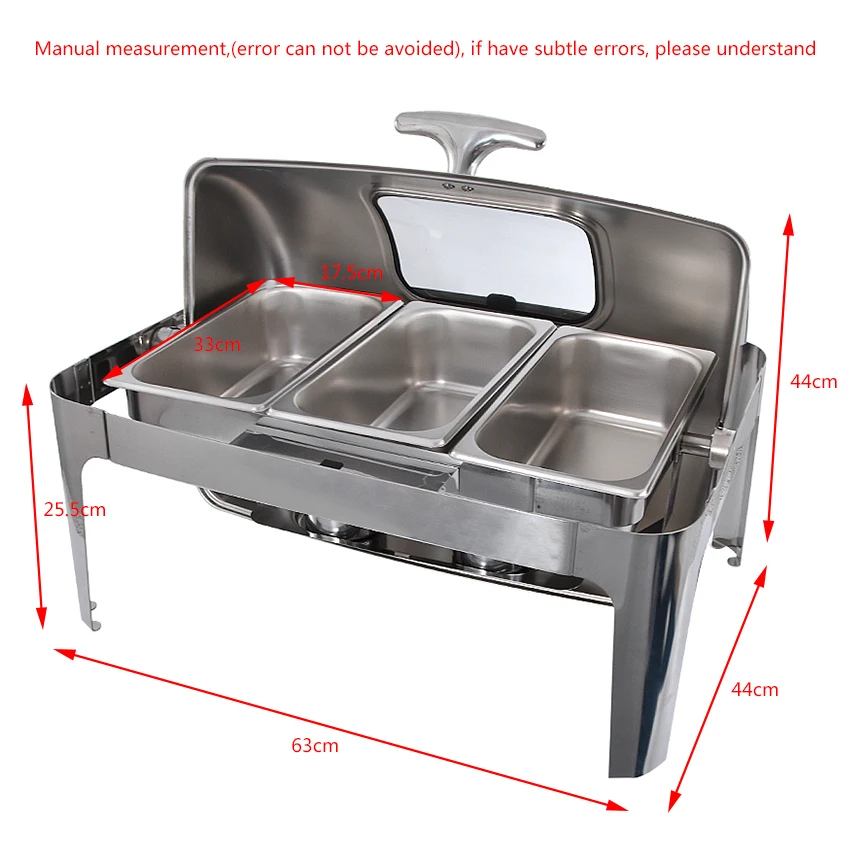 Food Warmers Electric for Parties Buffets, 9L/13L Stainless Steel Chafing  Dishes Serving Food Warmer, Commercial Buffet Servers and Warmers with