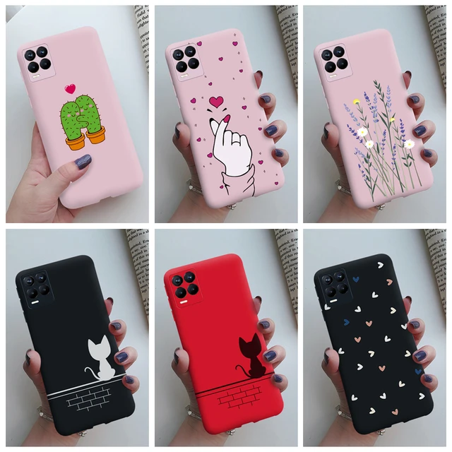 Funda trasera de silicona blanda para móvil, carcasa con diseño de gato,  amor, corazón, para OPPO