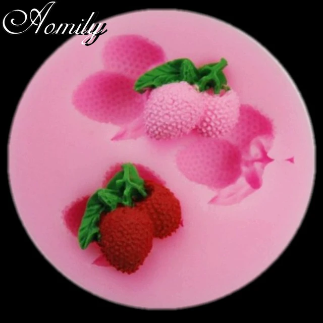 Fondant Cseresznye Ananász Eper Licsi Áfonya Málna Szilikon Formák Torta Csokoládé Penész Esküvői Díszítő Szerszámok - Image 5