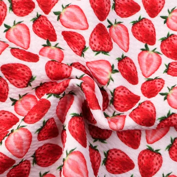 

50*140cm Fruit Printed Bullet Textured Liverpool Fabric for Tissue Kid home textile Patchwork Sewing Quilting Material,c10414