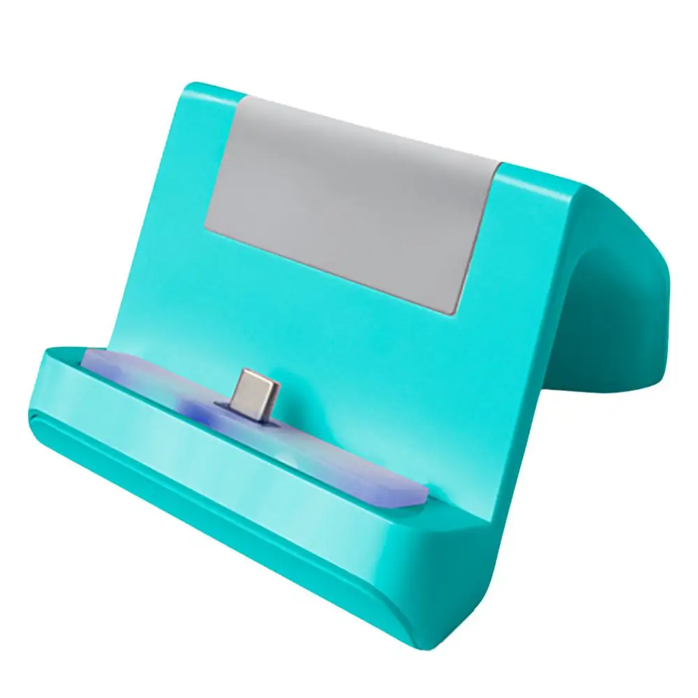 Регулируемая Подставка для зарядки usb type-C, быстрое зарядное устройство для консоли NS Switch Lite, зарядное устройство для док-станции - Цвет: Blue