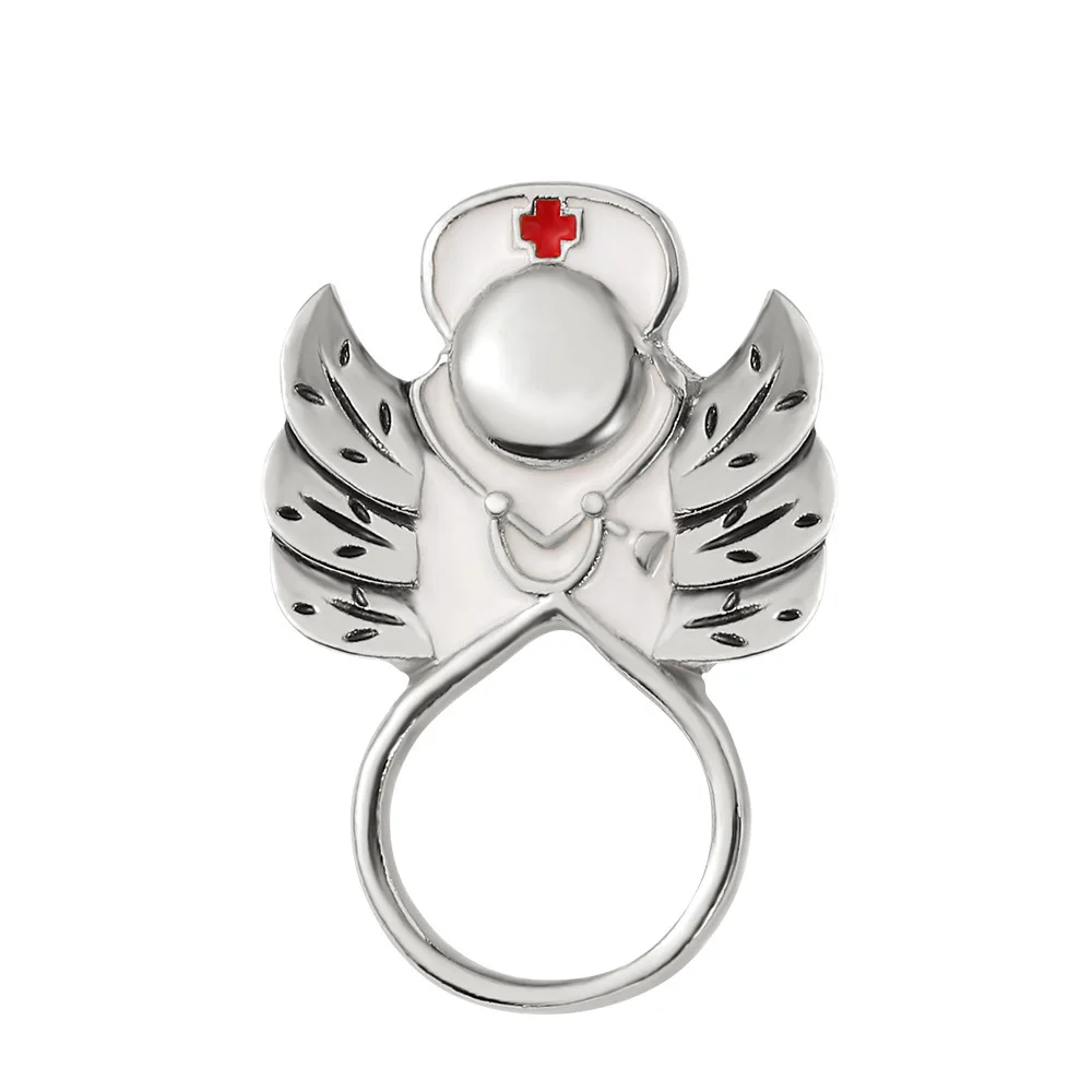 Elegant Heart-Shaped Medical Brooch Pin - Perfect