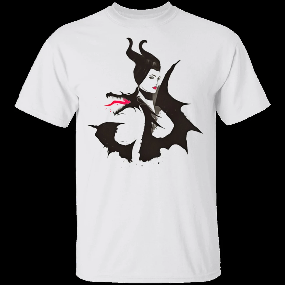 Men'S Maleficent аниме (2019) Футболка специальная белая футболка M-Xxxl пользовательские