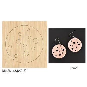 

Round Hallow Earring Cutting Die for Women Fashion-DIY s Making-Wooden Steel