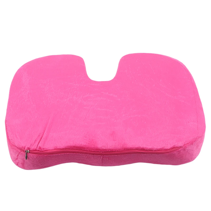 pink Подушка для стула, подушка для сиденья, массажное кресло, подушка для путешествий, подушка для сидения копчика, ортопедическая, с эффектом памяти, для автомобиля, массажная, офисная - Цвет: pink