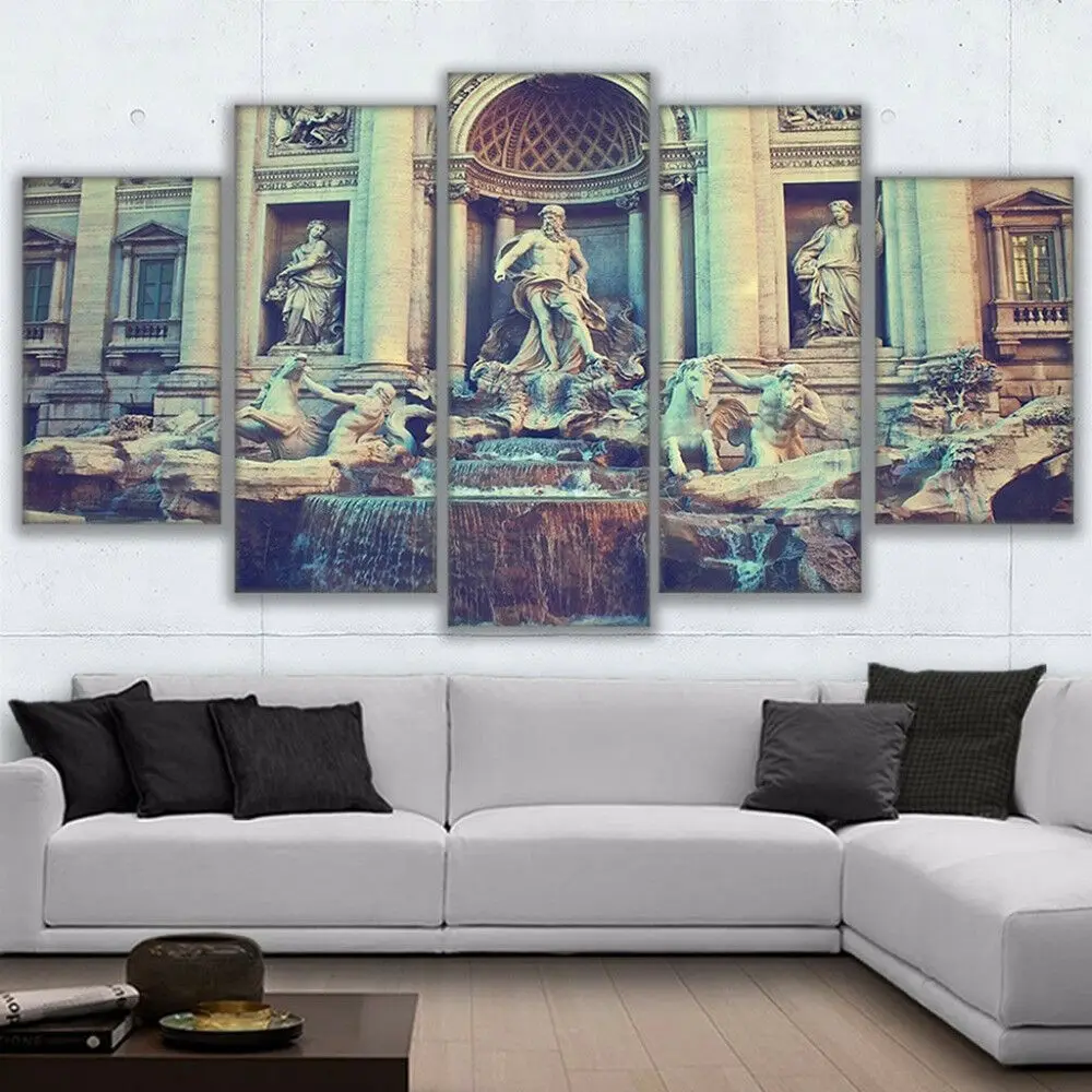 No Framed Canvas 5Pcs Fontana Di Fermalibri No Yaiba Wall Art Poster Immagini Decorazioni Per La Casa Dipinti Decorazioni
