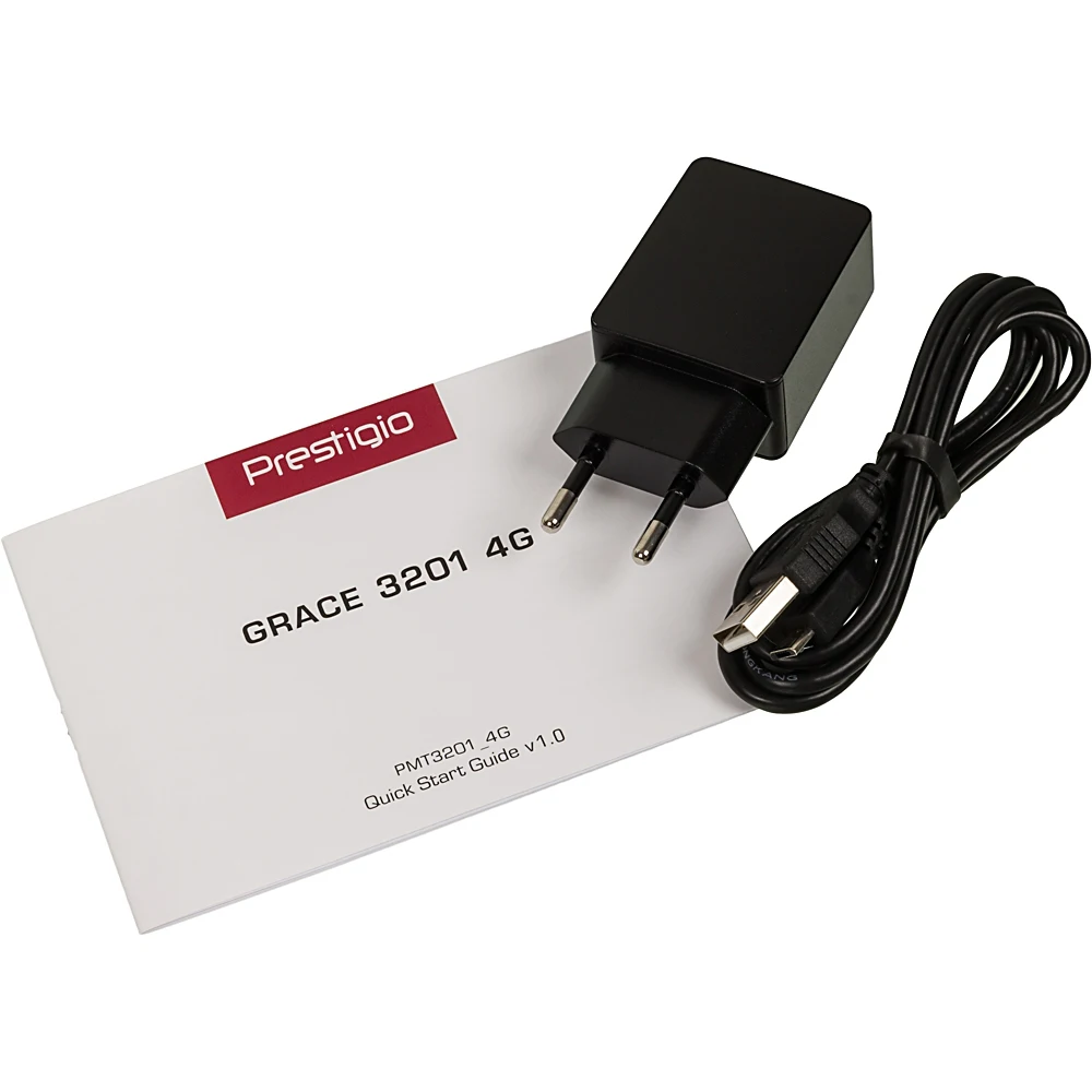 Планшет Prestigio Grace 3201 4G MTK8735M 4C/2Gb/16Gb 10.1" IPS 1280x800/3G/4G/And7.0/черный/BT/GPS/2