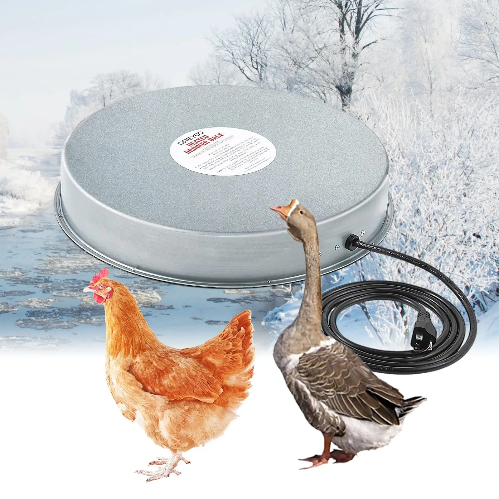 Automatic Chicken Water Warmer Livestock Poultry Feeding System
