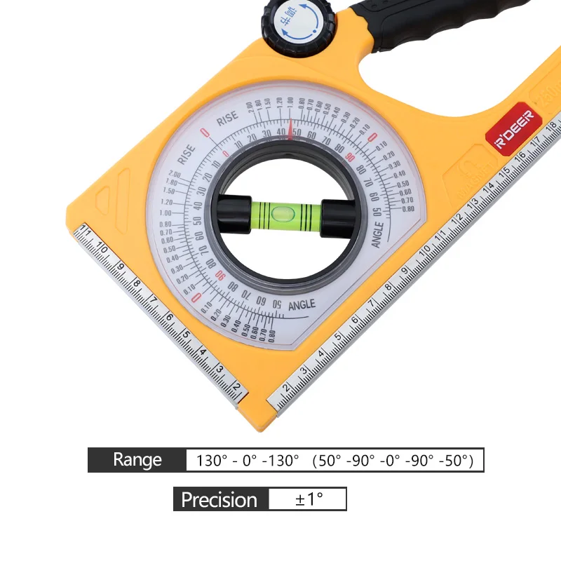 0-130 градусов уклон измерительные приборы конический транспортир Магнитный ABS угол искатель уклон метр